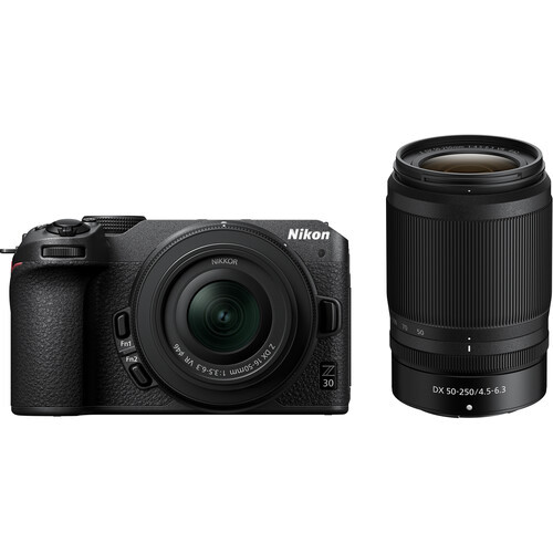 Nikon Z30 mit Z 16-50mm f/3.5-6.3 DX VR + 50-250mm f/4,5.6,3 DX VR Objektiv Kit