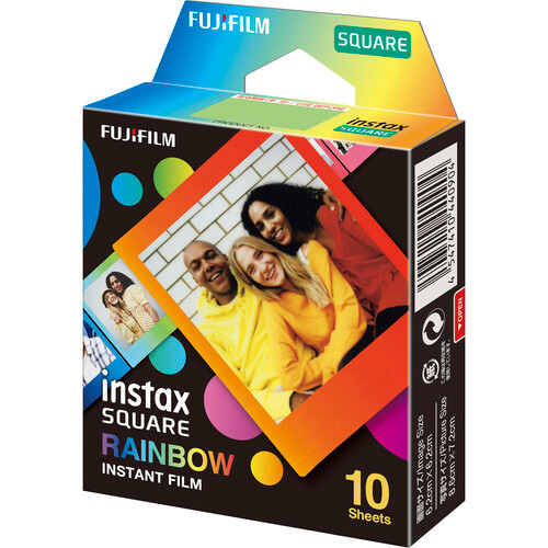 Fujifilm Instax Square Rainbow Instant Film (10 Bilder)