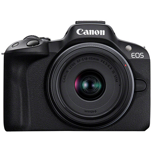 Canon EOS R50 Kit mit RF-S 18-45mm IS STM und RF-S 55-210mm IS STM schwarz