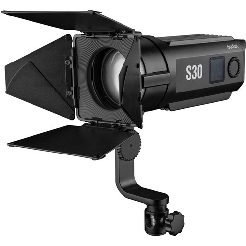 Godox S30 LED Fokussier Licht - Schrägansicht