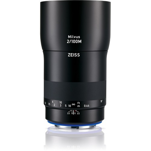 Zeiss Milvus 100mm F2 ZE für Canon - Frontansicht