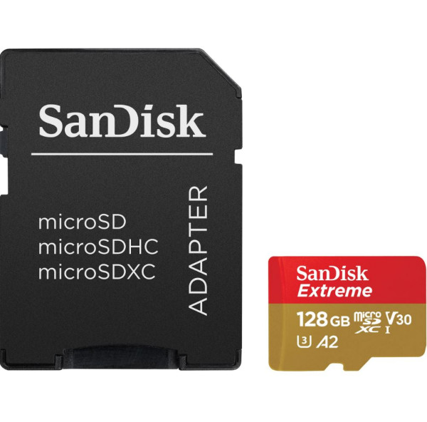 SanDisk 128 GB Extreme UHS-I microSDXC 190 MB/s Speicherkarte