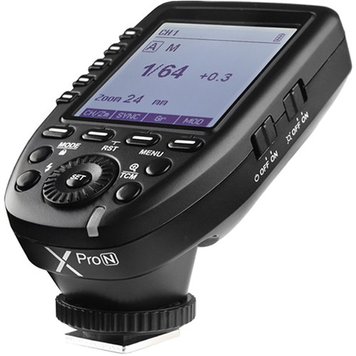 Godox XProN TTL Wireless Blitzauslöser für Nikon - Schrägansicht