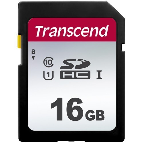 Transcend SDHC 16GB 300S Speicherkarte - Frontansicht