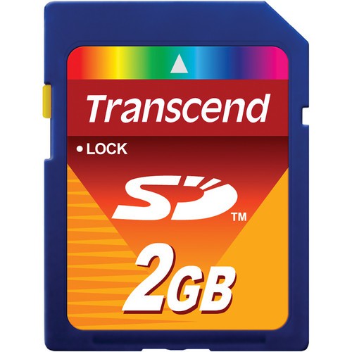 Transcend SD 2GB Speicherkarte - Frontansicht
