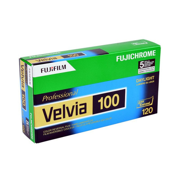 Fujifilm Velvia 100 Dia-Farbfilm 120 Rollfilm 5 Stück