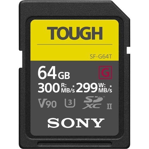 Sony 64GB Tough UHS-II SDHC U3 Speicherkarte - Frontansicht