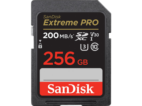 SanDisk SDXC 256GB Extreme Pro V30 200MB UHS-I