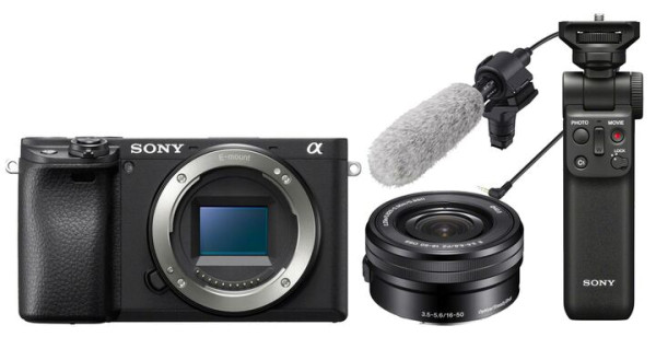 Sony Alpha 6400 Kit mit 16-50mm Objektiv (Vlogger Kit)