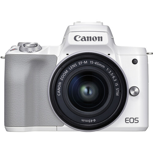 Canon EOS M50 Mark II Kit mit EF-M 15-45mm f/3.5-6.3 IS STM weiß