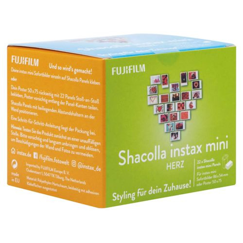 Fujifilm Shacolla Box Herz 22 Bilder für Instax Mini