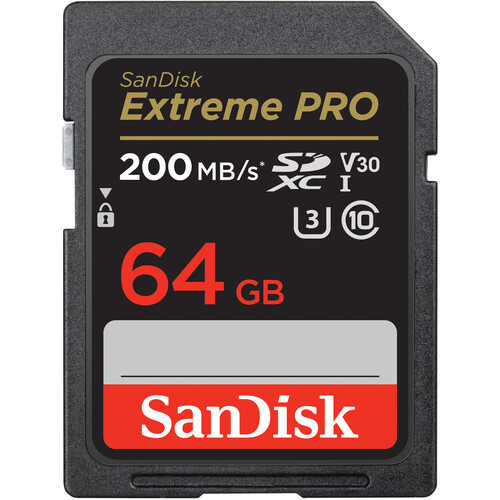 SanDisk SDXC 64GB Extreme Pro V30 200MB UHS-I