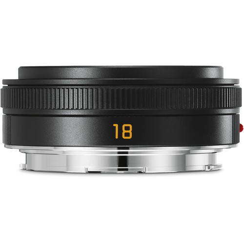 Leica Elmarit-TL 18mm f/2.8 ASPH. Objektiv schwarz - Frontansicht