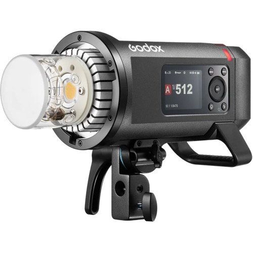 Godox AD600Pro II TTL Seitenansicht mit Lampe 