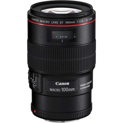 Canon EF 100mm f/2.8 L Macro IS USM Objektiv - Frontansicht