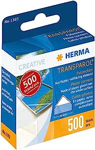 Herma 1383 Transparol Fotoecken Spendepackung 500 Stück