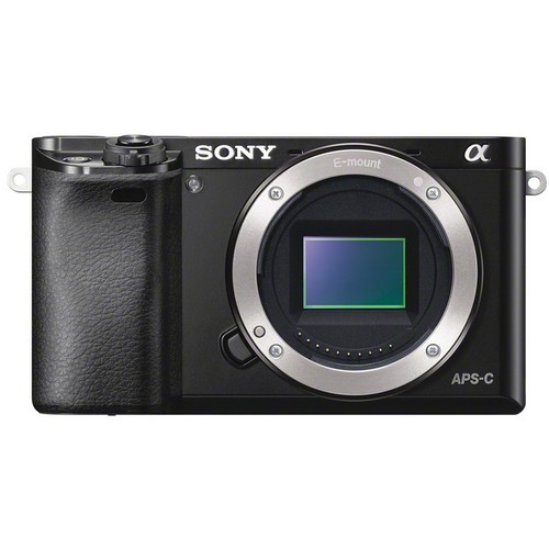 Sony Alpha 6000 Gehäuse schwarz - Frontansicht