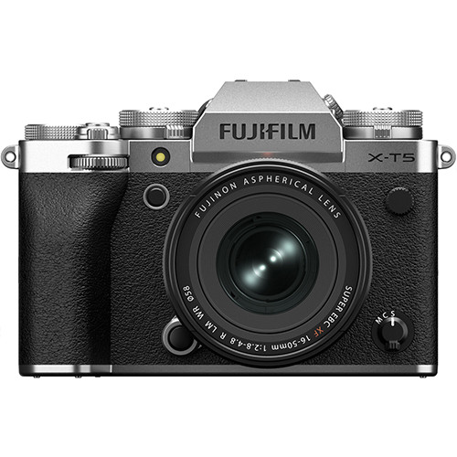 Fujifilm X-T5 silber Kit front 