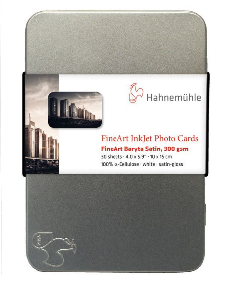 Hahnemühle Photo Cards - FineArt Baryta Satin 300g/m² 10x15cm