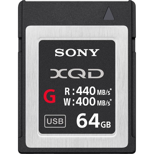Sony XQD 64GB G-Serie X Speicherkarte - Frontansicht