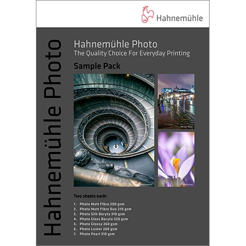 Hahnemühle FineArt Digital Photo Media A4 Papier (Sample Pack) - Frontansicht