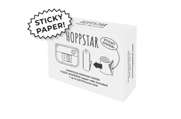Hoppstar Papierrollen-selbstklebend-3er Nachfüllpack-für Hoppstar Artist Kamera