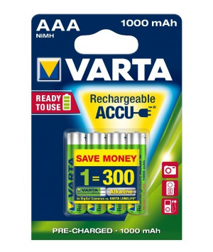 Varta 4 Batterien AAA 1000 mAh Varta Professional