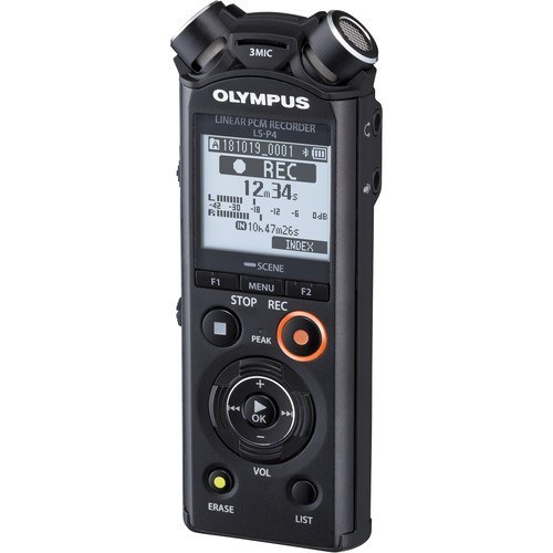 Olympus LS-P4 Audio Recorder - Schrägansicht