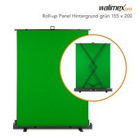 Walimex Roll-Up Hintergrund Grün 155x200cm