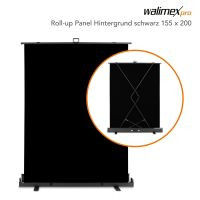 Walimex Roll-Up Hintergrund Schwarz 155x200cm