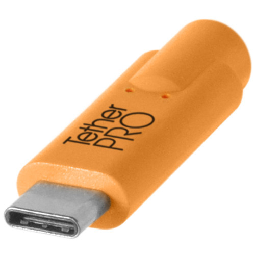 Tether Pro USB-C an USB-C 4,6m Orange