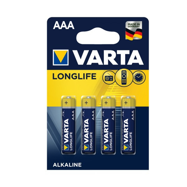 Varta 4 Batterien AAA Longlife