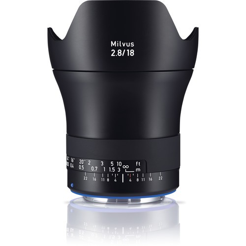 Zeiss Milvus 18mm F2.8 für Canon EF Objektiv - Frontansicht