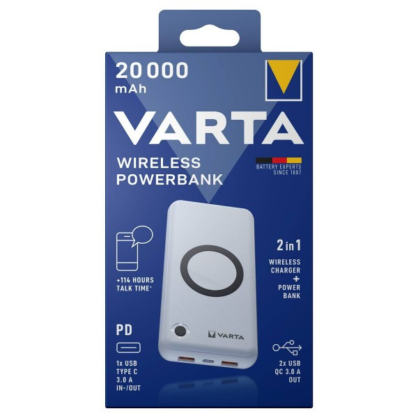 Varta Wireless Power Bank 20000mAh